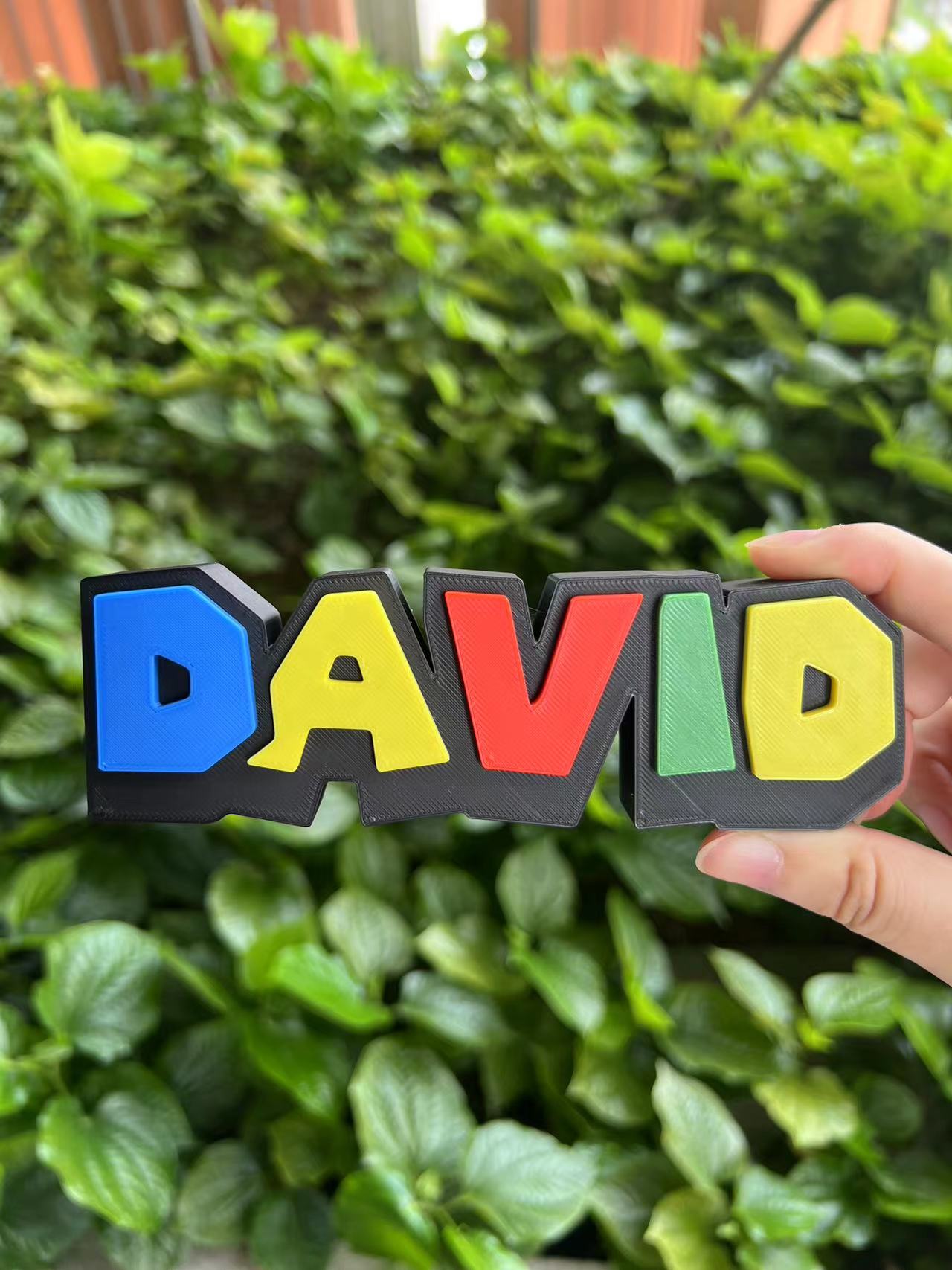 Super Mario Name Sign - 3D Printed