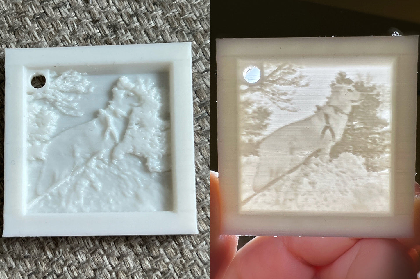 Lithophane Keychain