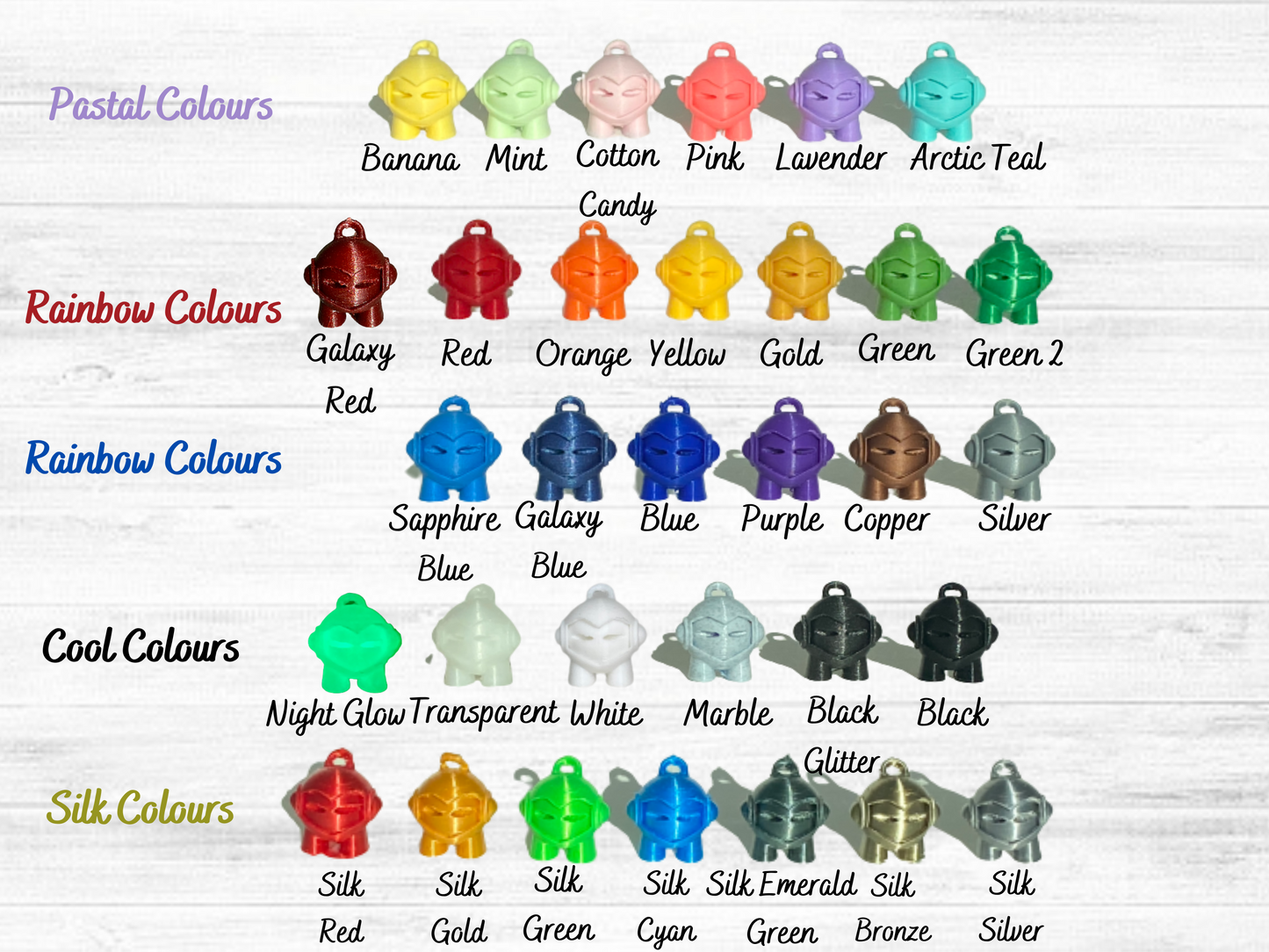 Various Images Golf Ball Marking Stencil - 3D Printed