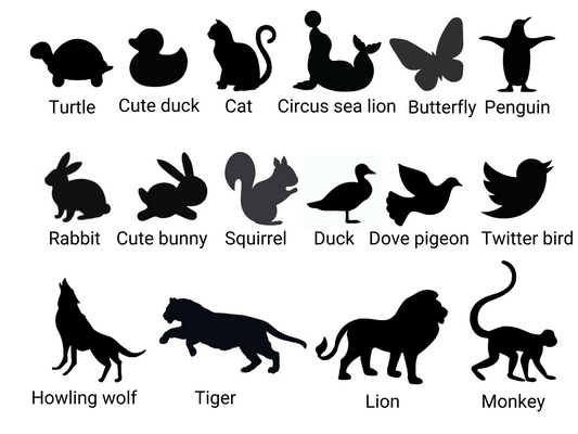 Animal Themed Golf Ball Marking Stencil - 3D Printed